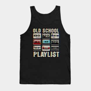 never forget 80s Cassette Tape Music Old School Playlist 80s 90s classic graphic Tank Top